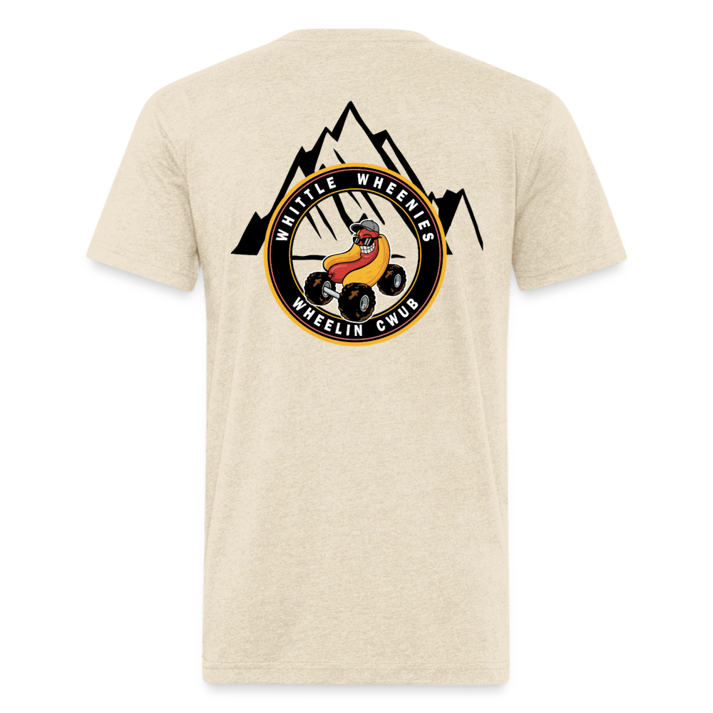 Fitted Cotton/Poly T-Shirt by Next Level - heather cream