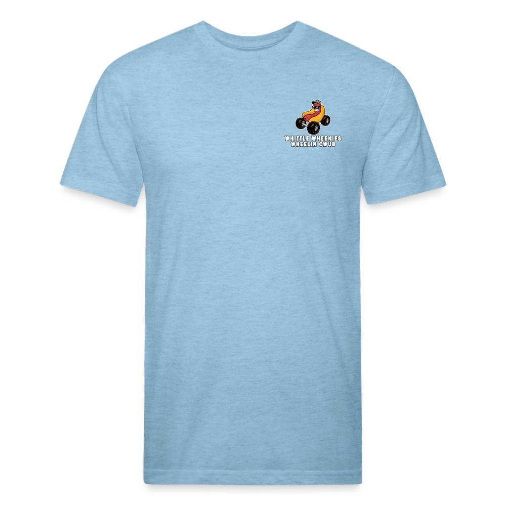 Fitted Cotton/Poly T-Shirt by Next Level - heather blue
