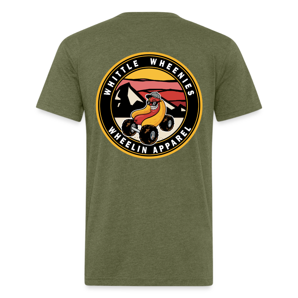 Fitted Cotton/Poly T-Shirt by Next Level - heather military green