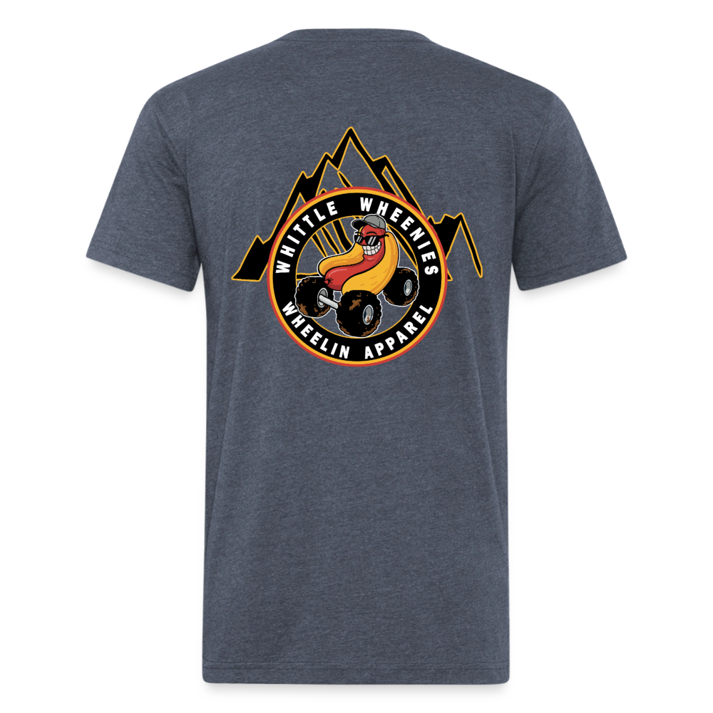 Fitted Cotton/Poly T-Shirt by Next Level - heather navy