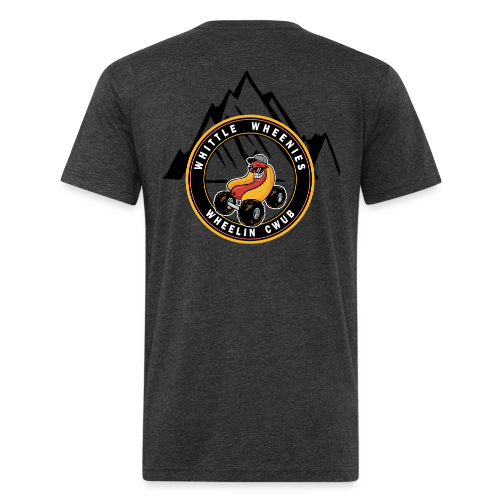 Fitted Cotton/Poly T-Shirt by Next Level - heather black