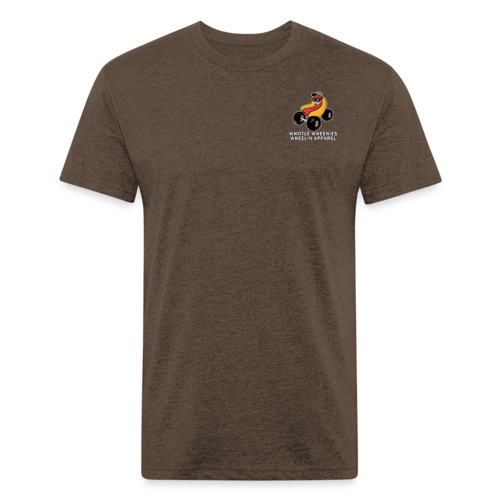 Fitted Cotton/Poly T-Shirt by Next Level - heather espresso