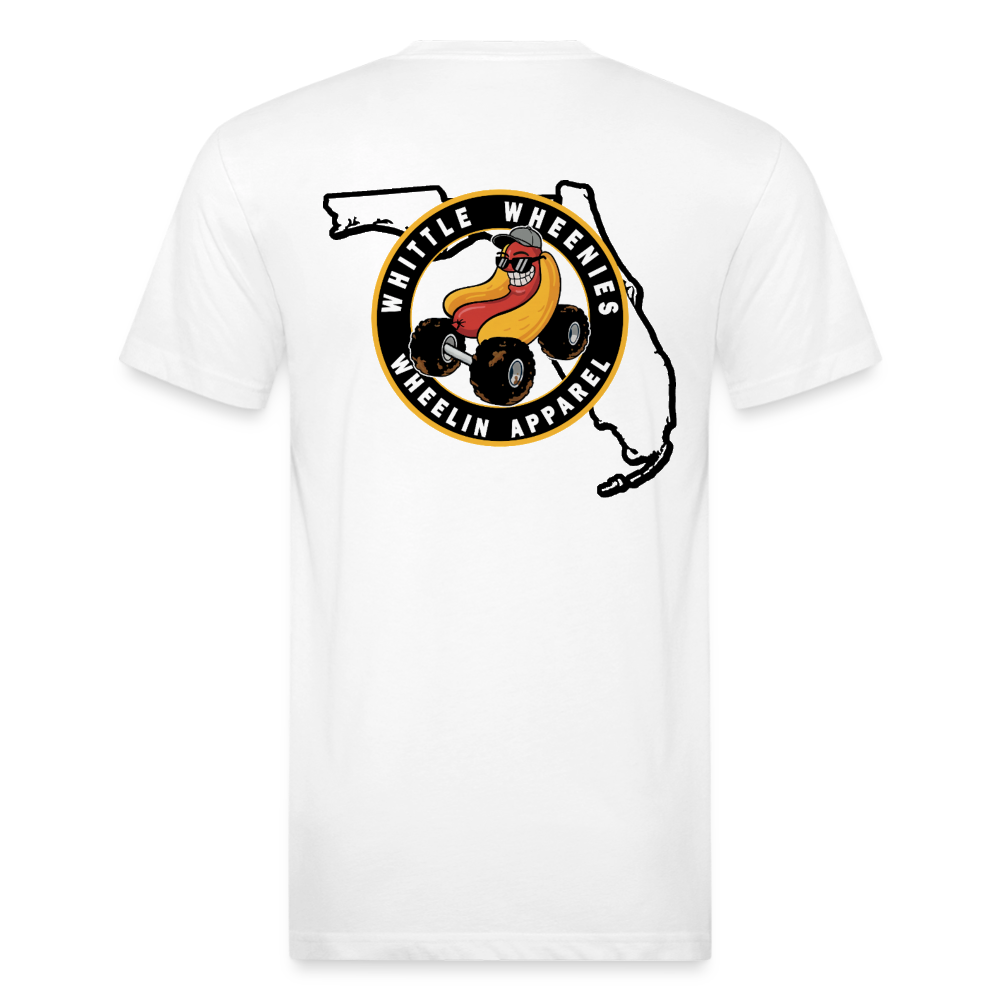 Fitted Cotton/Poly T-Shirt by Next Level - white