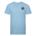 Fitted Cotton/Poly T-Shirt by Next Level - heather blue