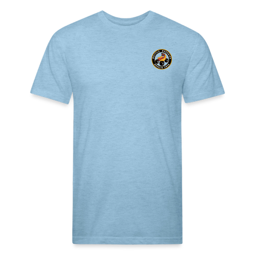 Fitted Cotton/Poly T-Shirt by Next Level - heather blue