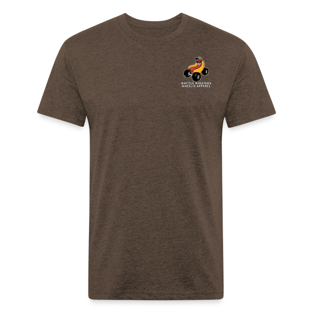 Fitted Cotton/Poly T-Shirt by Next Level - heather espresso