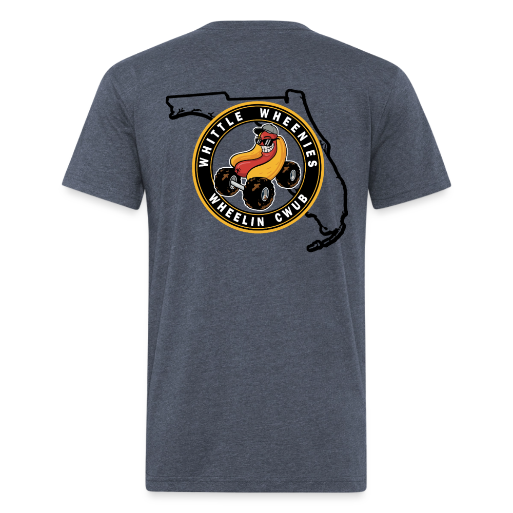 Fitted Cotton/Poly T-Shirt by Next Level - heather navy