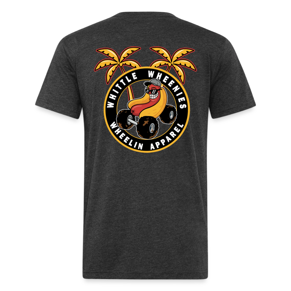 Fitted Cotton/Poly T-Shirt by Next Level - heather black