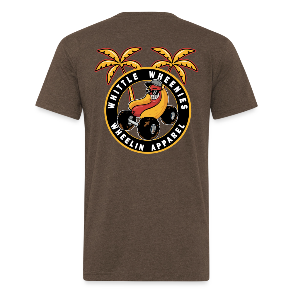 Fitted Cotton/Poly T-Shirt by Next Level - heather espresso