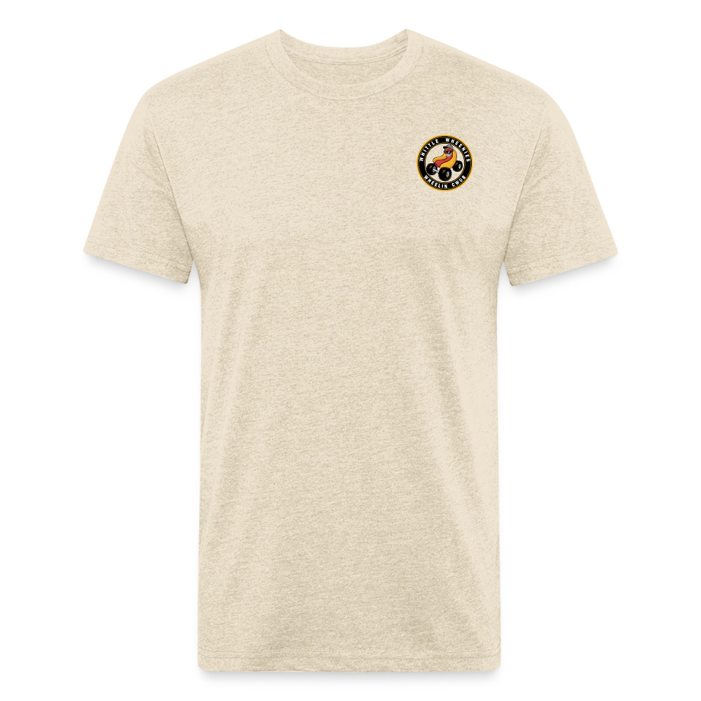 Fitted Cotton/Poly T-Shirt by Next Level - heather cream