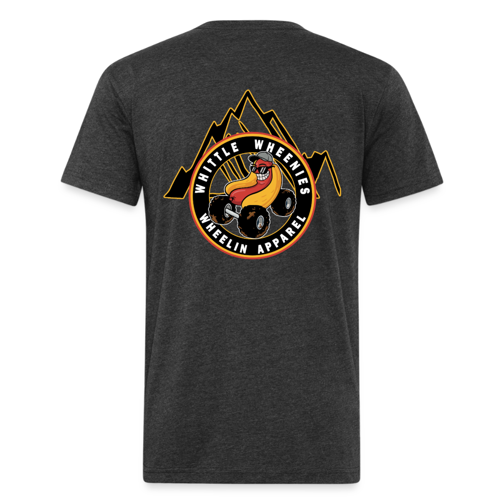 Fitted Cotton/Poly T-Shirt by Next Level - heather black