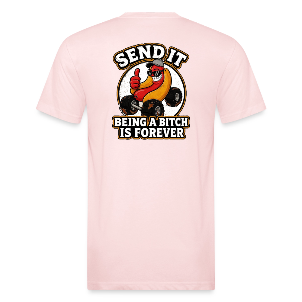 Fitted Cotton/Poly T-Shirt by Next Level - blush pink 