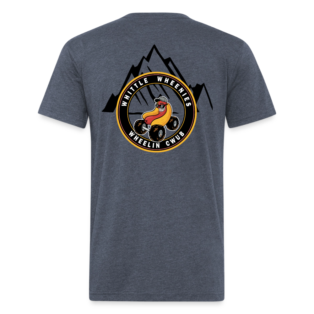 Fitted Cotton/Poly T-Shirt by Next Level - heather navy