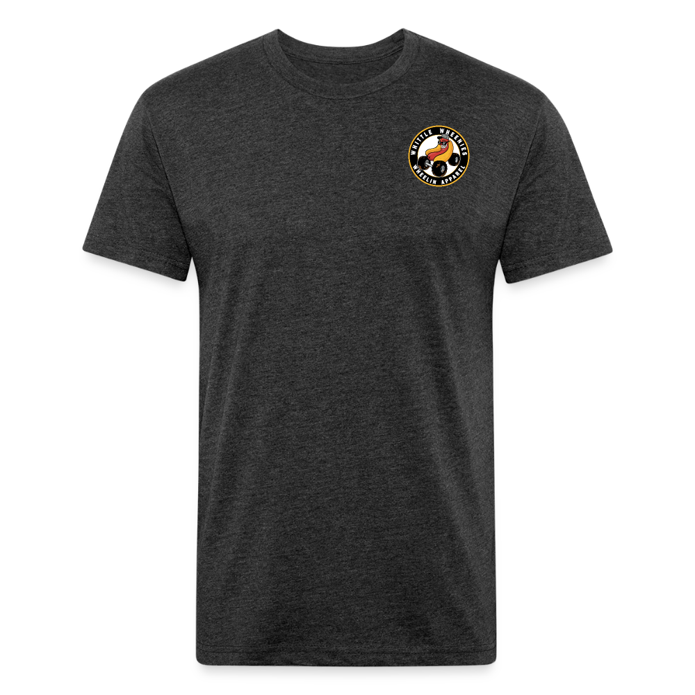 Fitted Cotton/Poly T-Shirt by Next Level - heather black