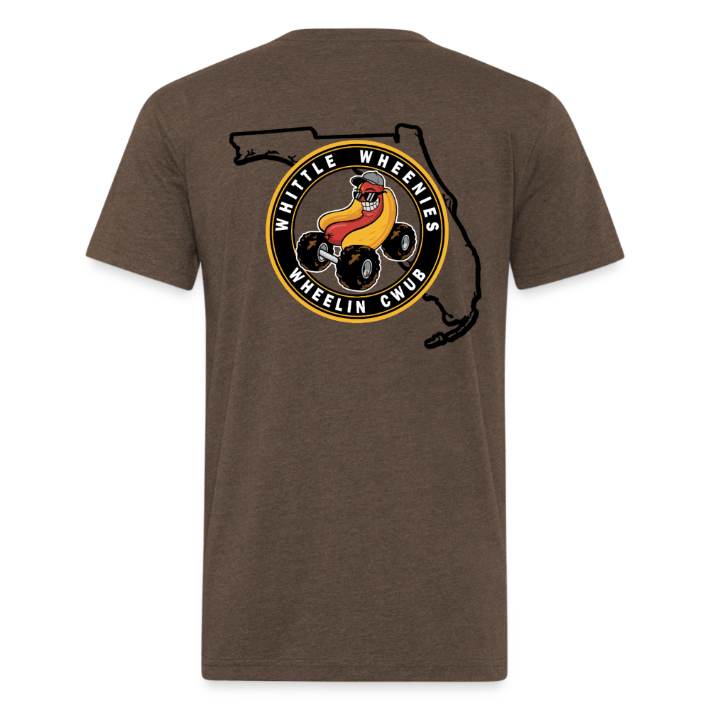 Fitted Cotton/Poly T-Shirt by Next Level - heather espresso