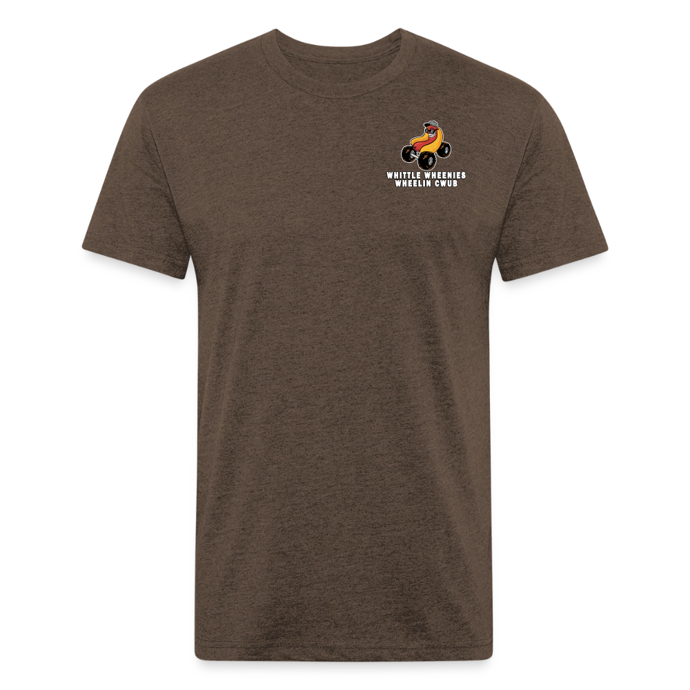 Fitted Cotton/Poly T-Shirt by Next Level - heather espresso