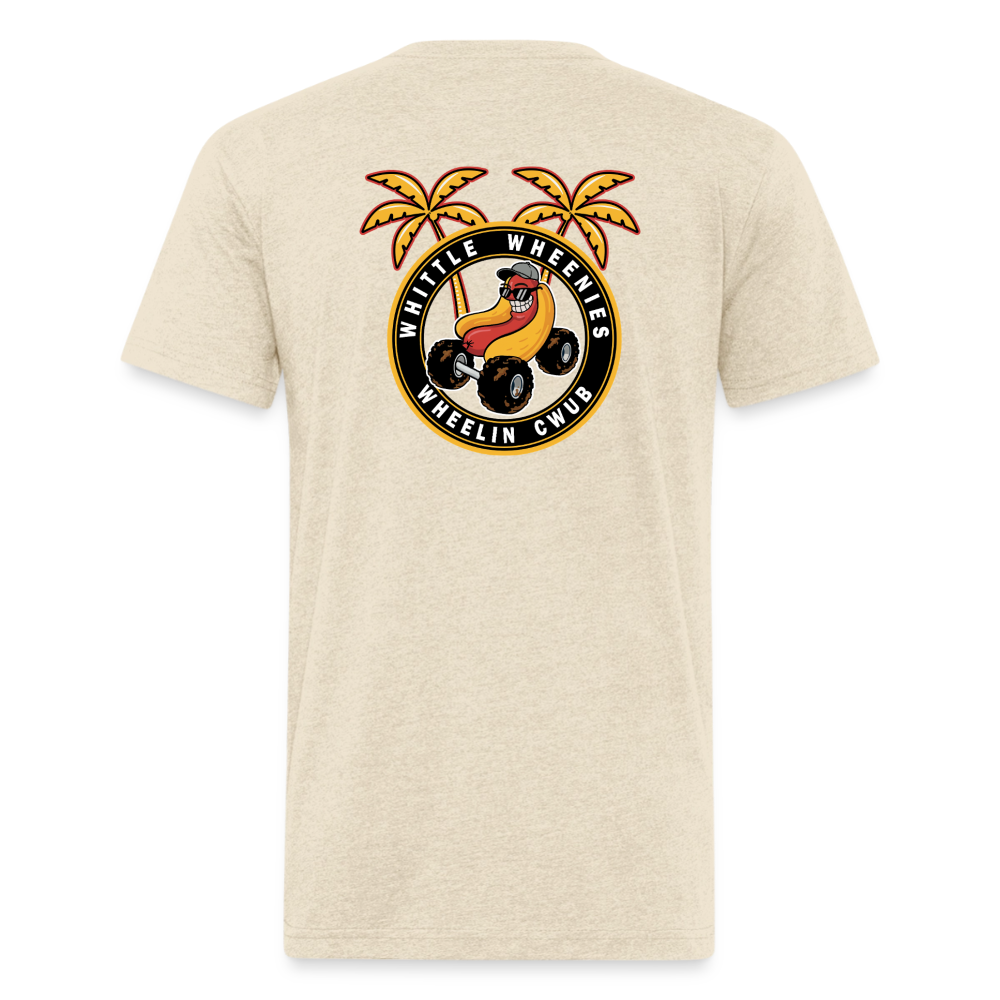 Fitted Cotton/Poly T-Shirt by Next Level - heather cream
