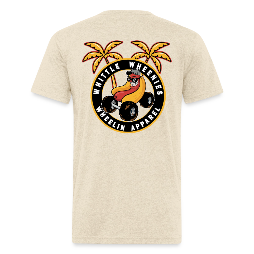 Fitted Cotton/Poly T-Shirt by Next Level - heather cream