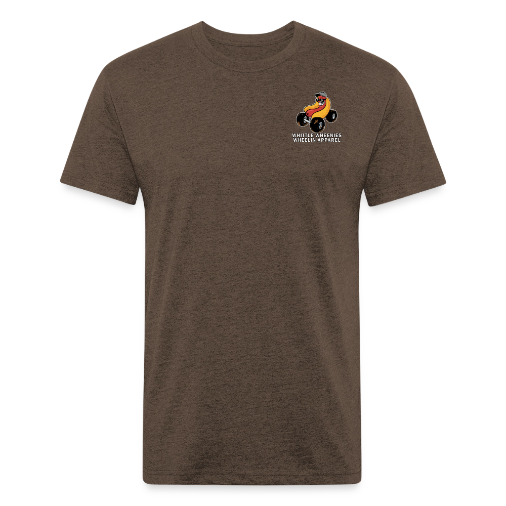 Fitted Cotton/Poly T-Shirt by Next Level - heather espresso