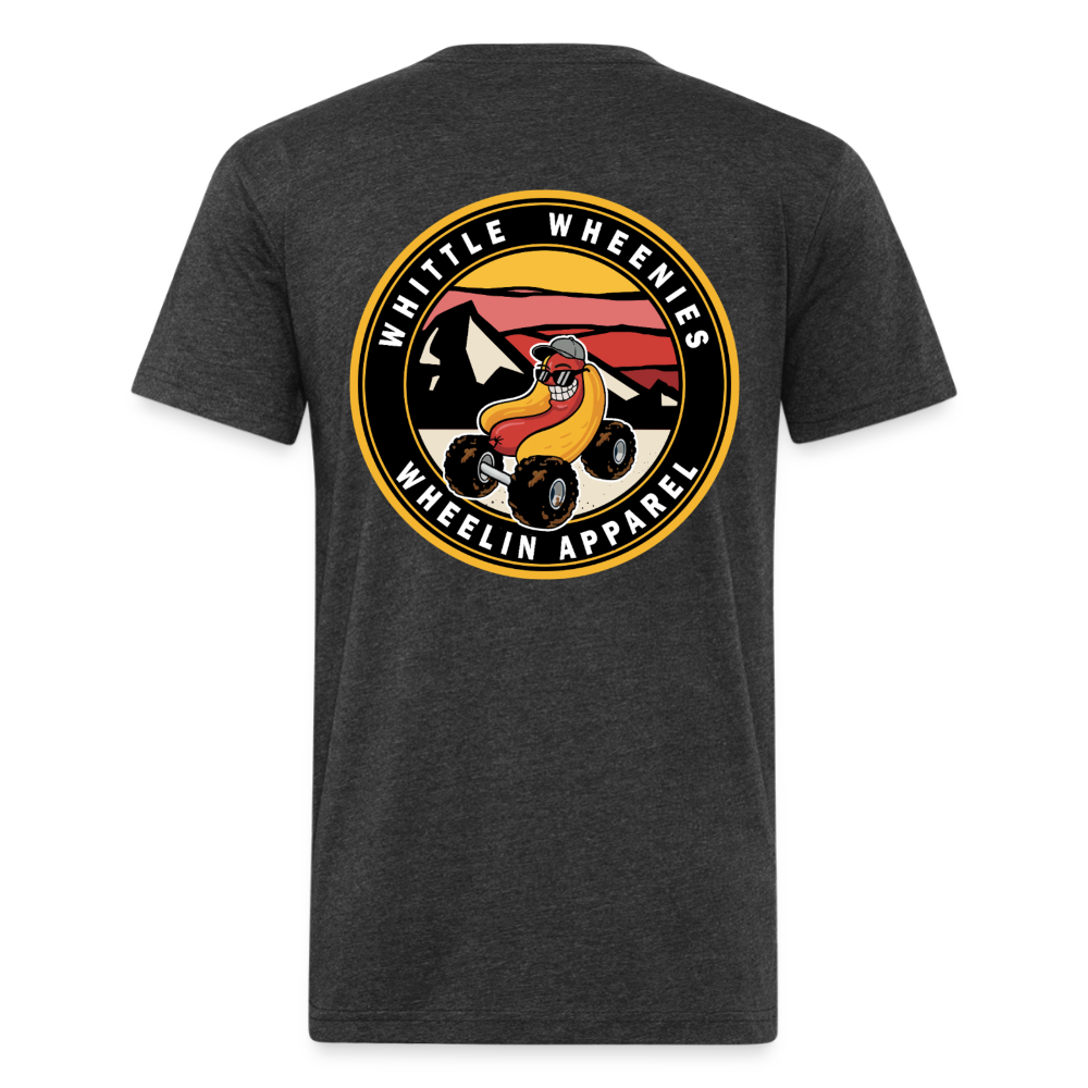 Fitted Cotton/Poly T-Shirt by Next Level - heather black