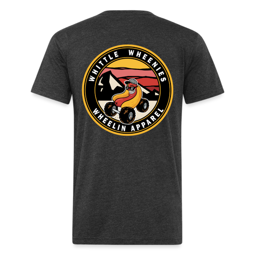 Fitted Cotton/Poly T-Shirt by Next Level - heather black