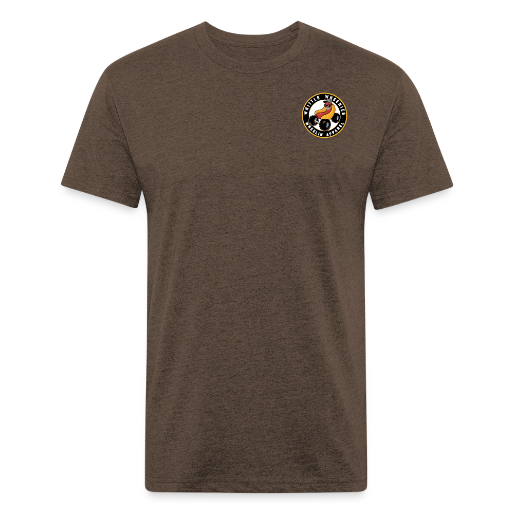 Fitted Cotton/Poly T-Shirt by Next Level - heather espresso