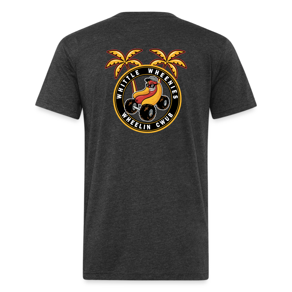 Fitted Cotton/Poly T-Shirt by Next Level - heather black