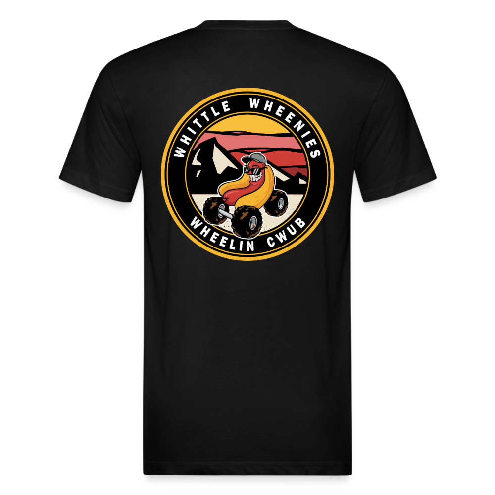Fitted Cotton/Poly T-Shirt by Next Level - black
