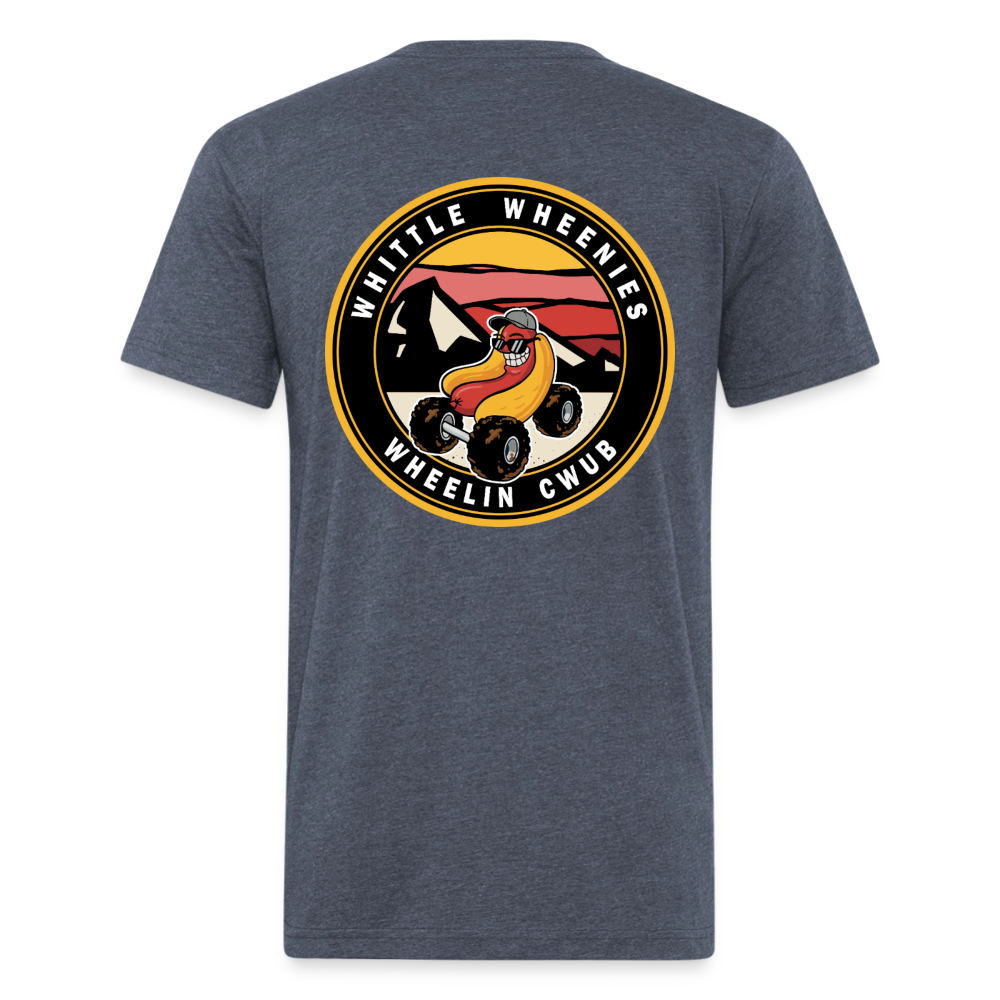 Fitted Cotton/Poly T-Shirt by Next Level - heather navy
