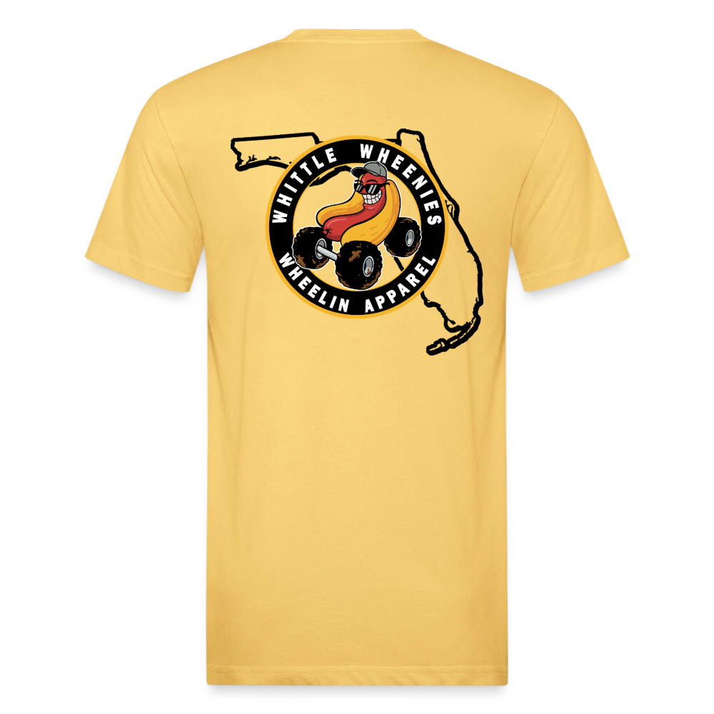 Fitted Cotton/Poly T-Shirt by Next Level - pastel yellow