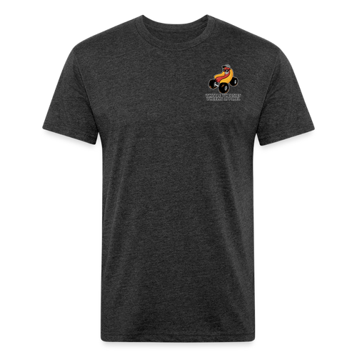 Fitted Cotton/Poly T-Shirt by Next Level - heather black