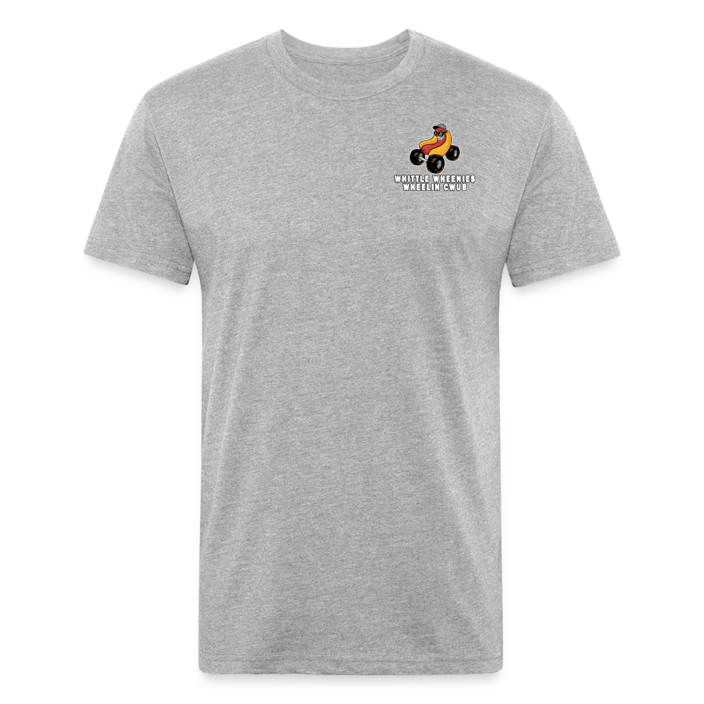 Fitted Cotton/Poly T-Shirt by Next Level - heather gray