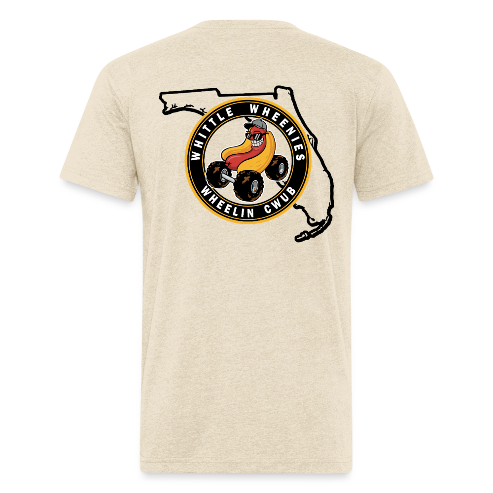 Fitted Cotton/Poly T-Shirt by Next Level - heather cream