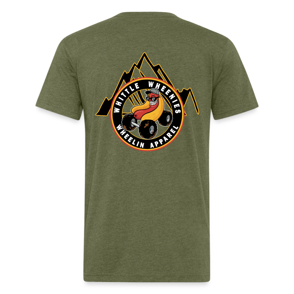 Fitted Cotton/Poly T-Shirt by Next Level - heather military green