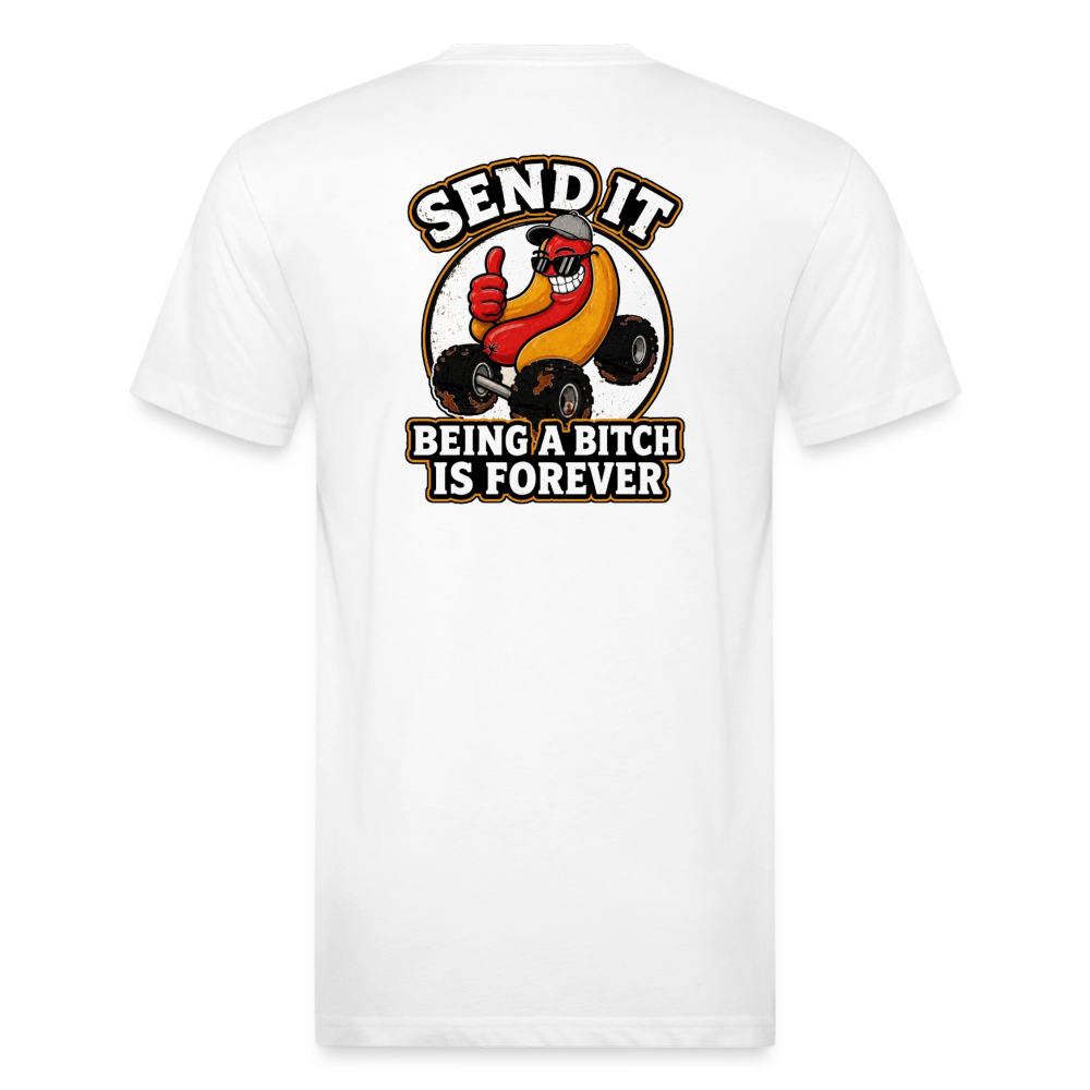 Fitted Cotton/Poly T-Shirt by Next Level - white