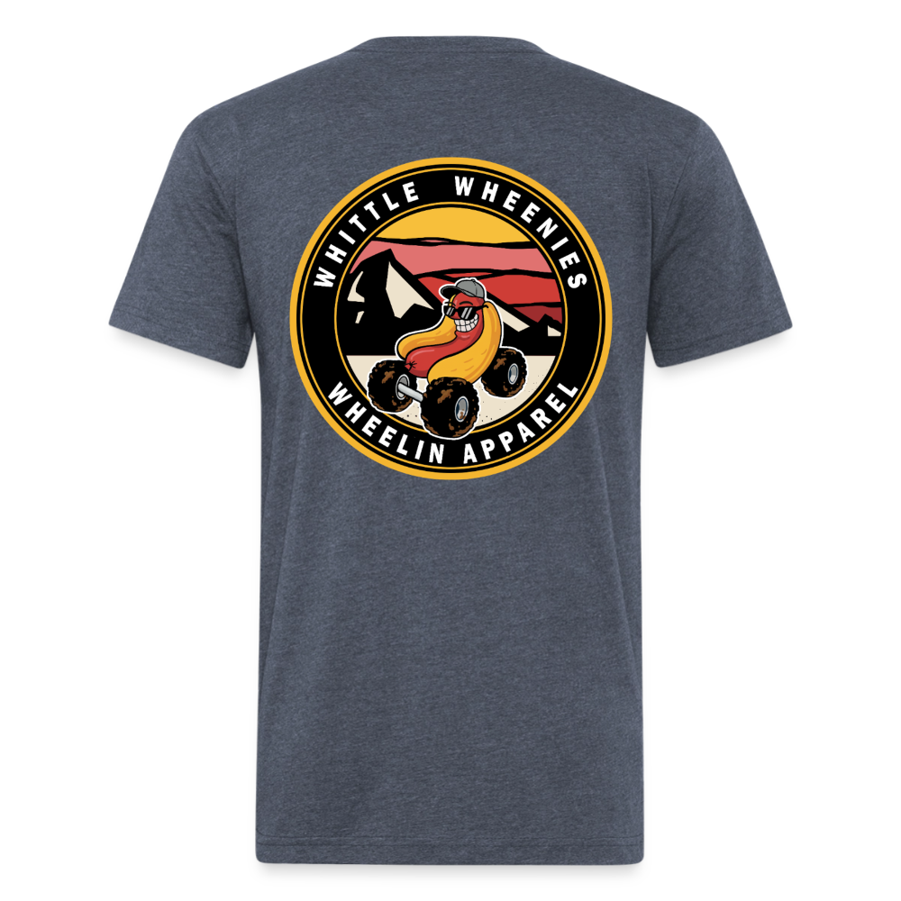 Fitted Cotton/Poly T-Shirt by Next Level - heather navy