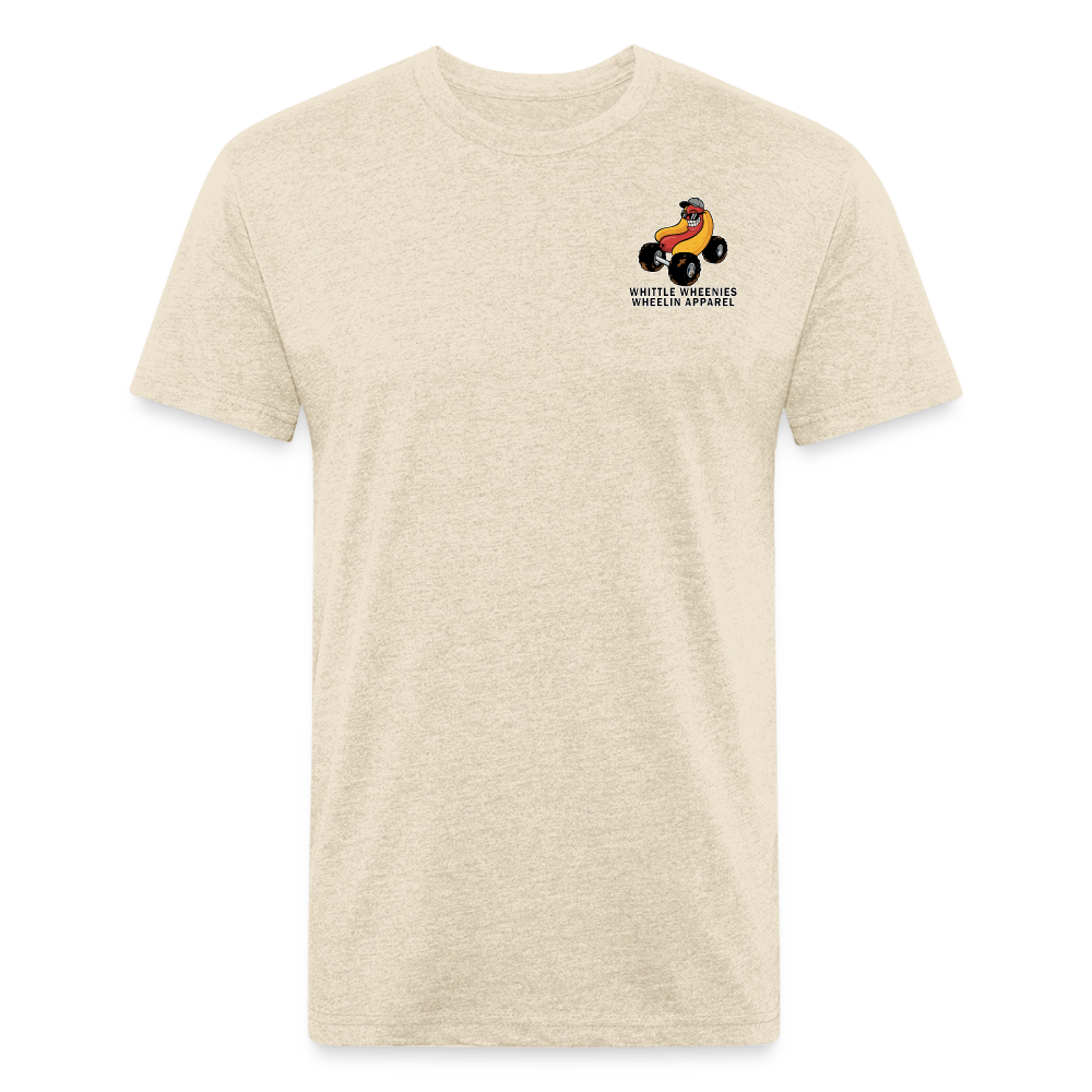 Fitted Cotton/Poly T-Shirt by Next Level - heather cream
