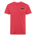 Fitted Cotton/Poly T-Shirt by Next Level - heather red