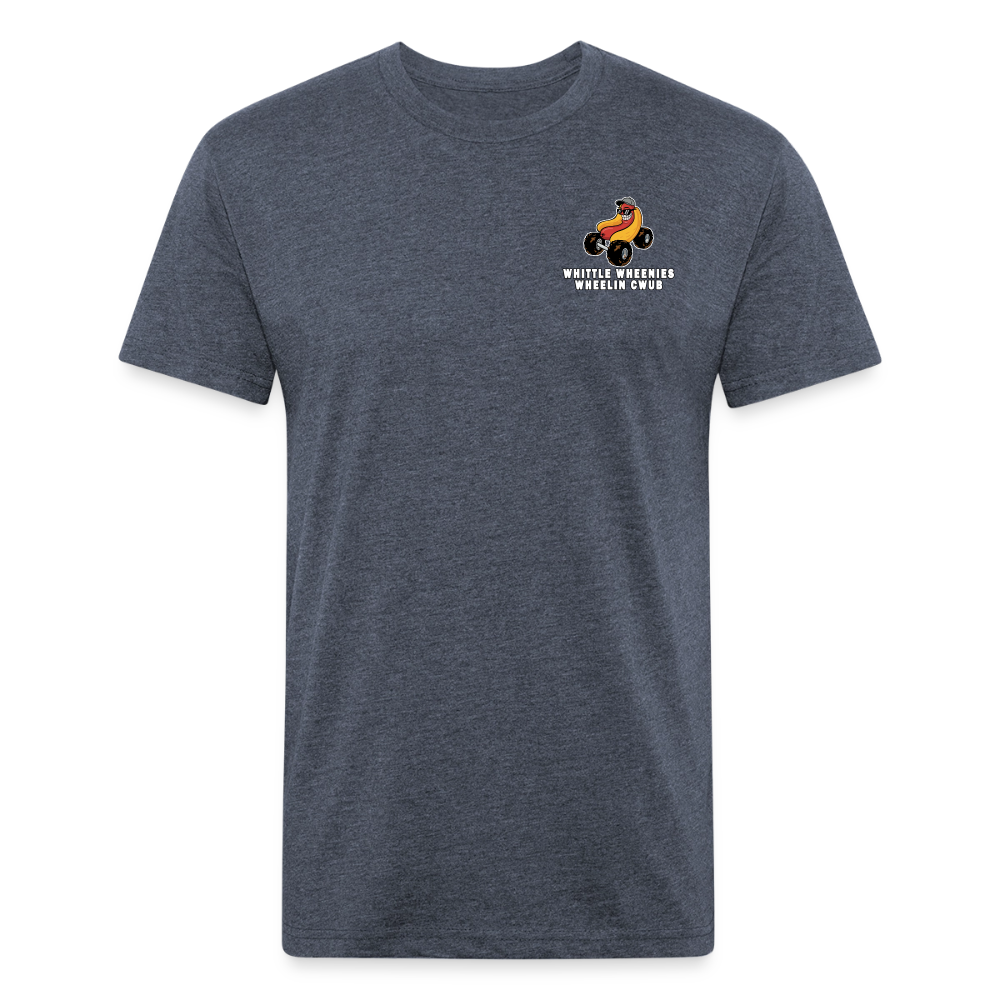 Fitted Cotton/Poly T-Shirt by Next Level - heather navy