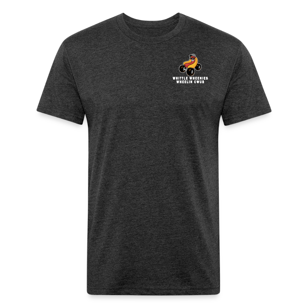 Fitted Cotton/Poly T-Shirt by Next Level - heather black