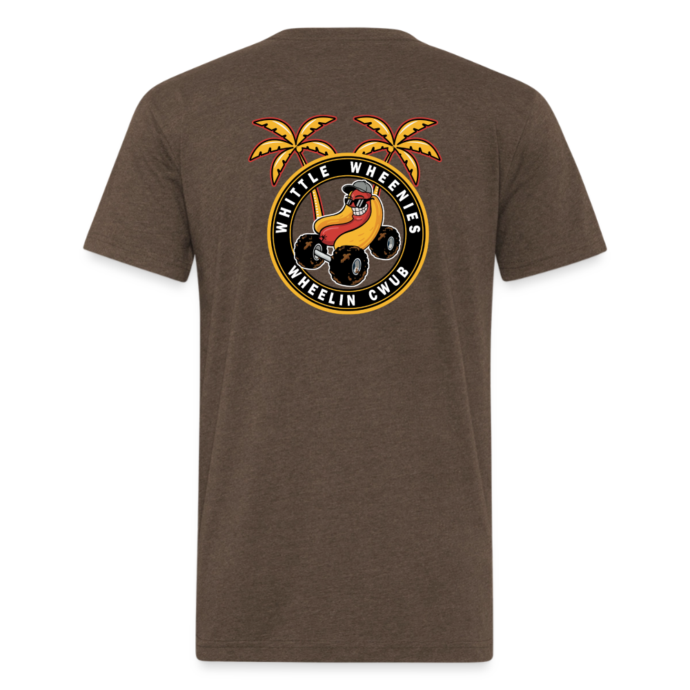 Fitted Cotton/Poly T-Shirt by Next Level - heather espresso