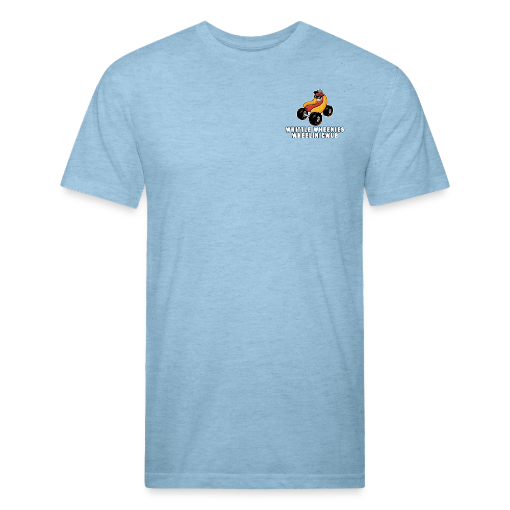 Fitted Cotton/Poly T-Shirt by Next Level - heather blue
