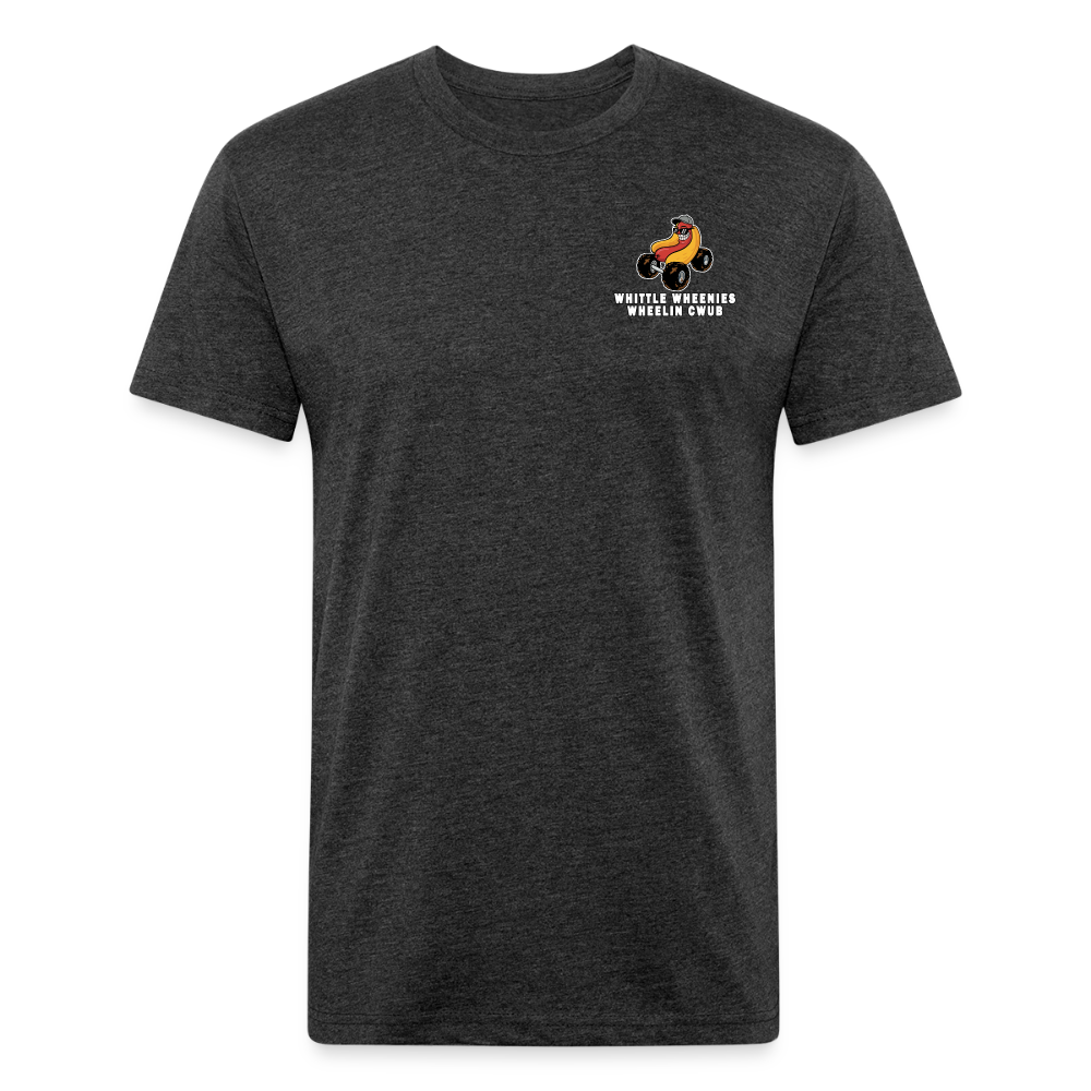 Fitted Cotton/Poly T-Shirt by Next Level - heather black