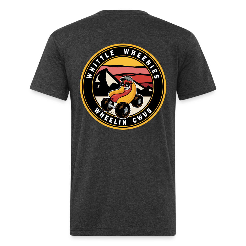 Fitted Cotton/Poly T-Shirt by Next Level - heather black