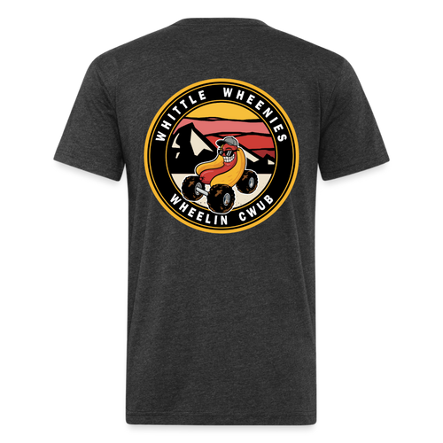 Fitted Cotton/Poly T-Shirt by Next Level - heather black