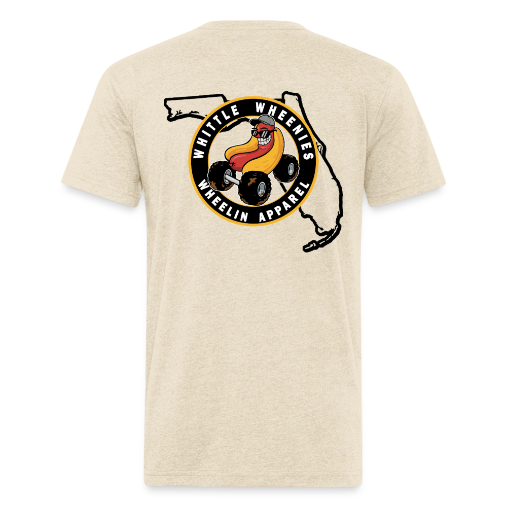 Fitted Cotton/Poly T-Shirt by Next Level - heather cream