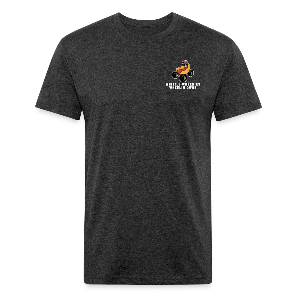 Fitted Cotton/Poly T-Shirt by Next Level - heather black