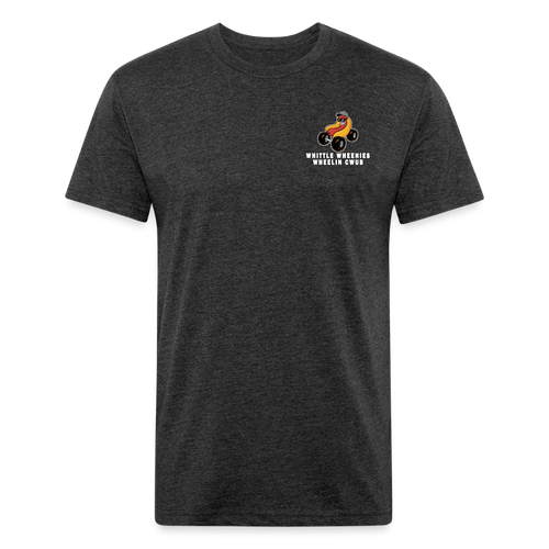 Fitted Cotton/Poly T-Shirt by Next Level - heather black