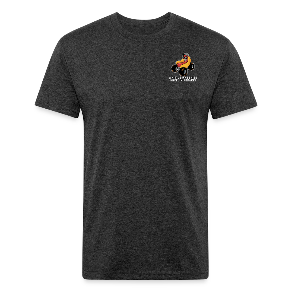 Fitted Cotton/Poly T-Shirt by Next Level - heather black
