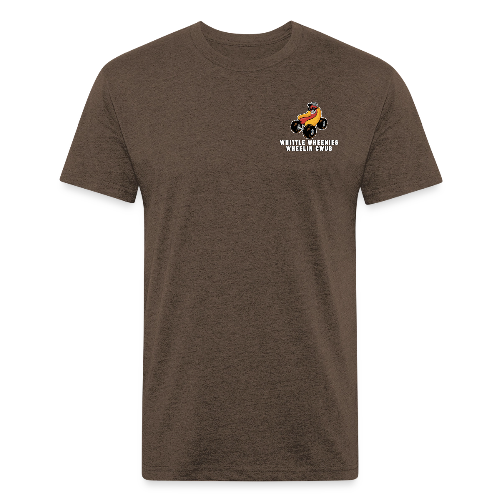 Fitted Cotton/Poly T-Shirt by Next Level - heather espresso